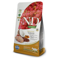 Farmina N&D Cat Quinoa Skin&coat Quail беззерновой корм для взрослых кошек. Перепел, киноа, кокос, куркума